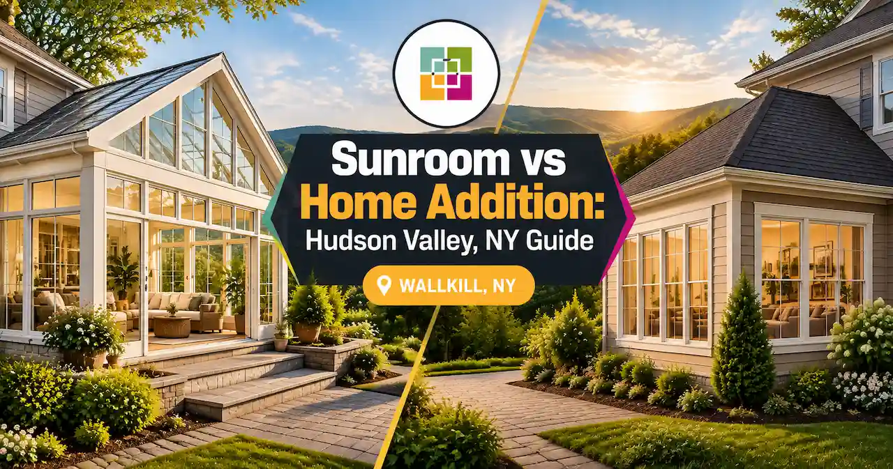 Sunroom vs home addition comparison showing Hudson Valley home renovation options